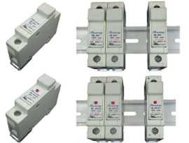 Fuse Holders - Din Rail Mounted 10x38 Cartridge 32A Fuse Holders